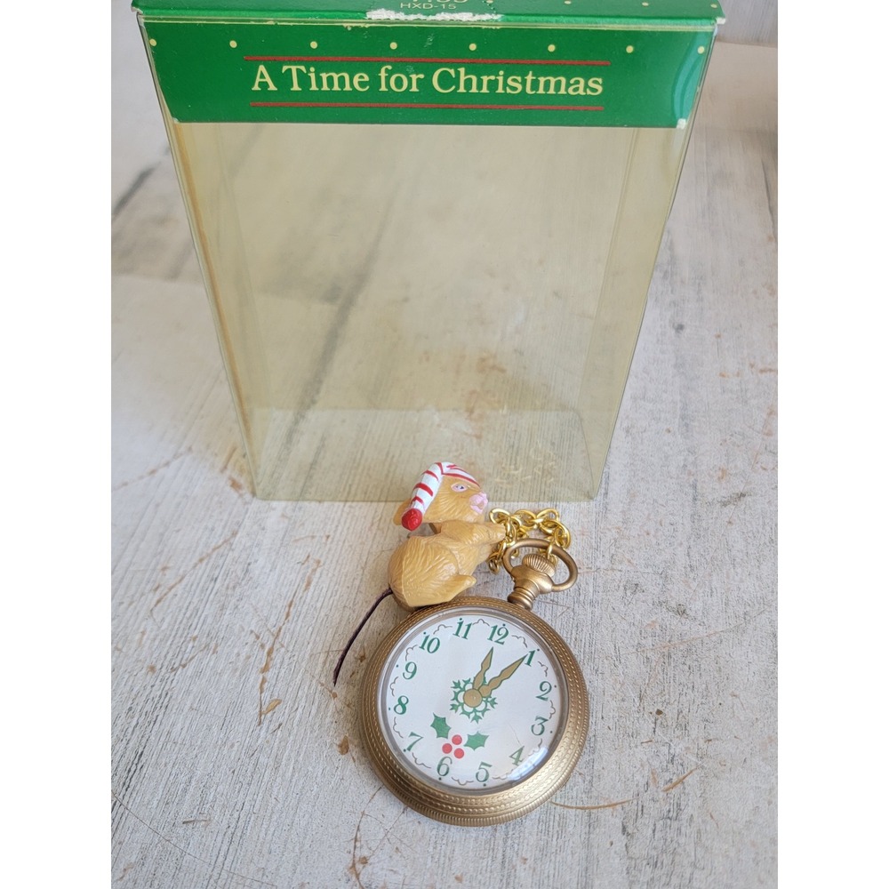 American Greetings a time for Christmas vintage ornament mouse